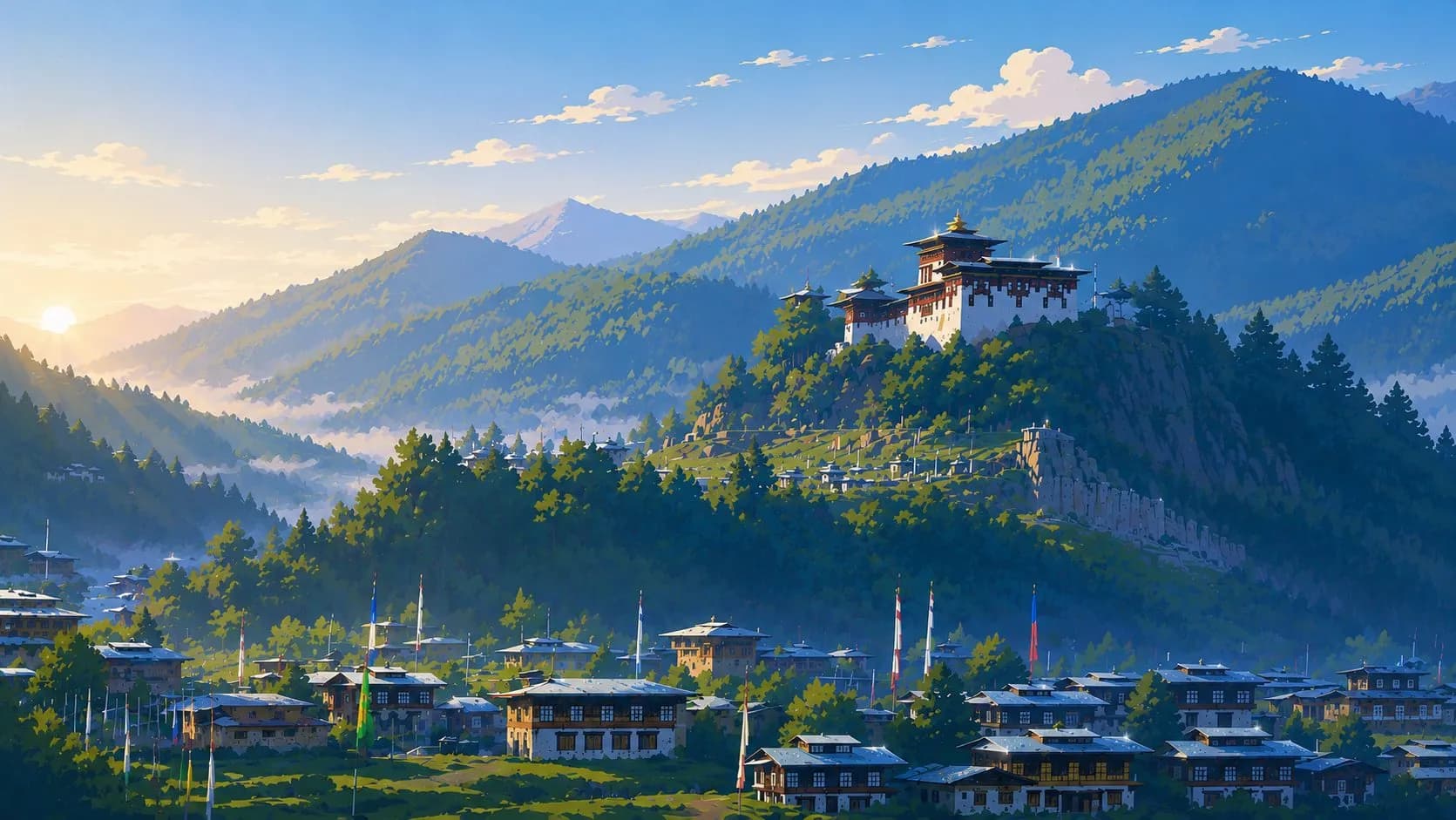 The Bumthang valley